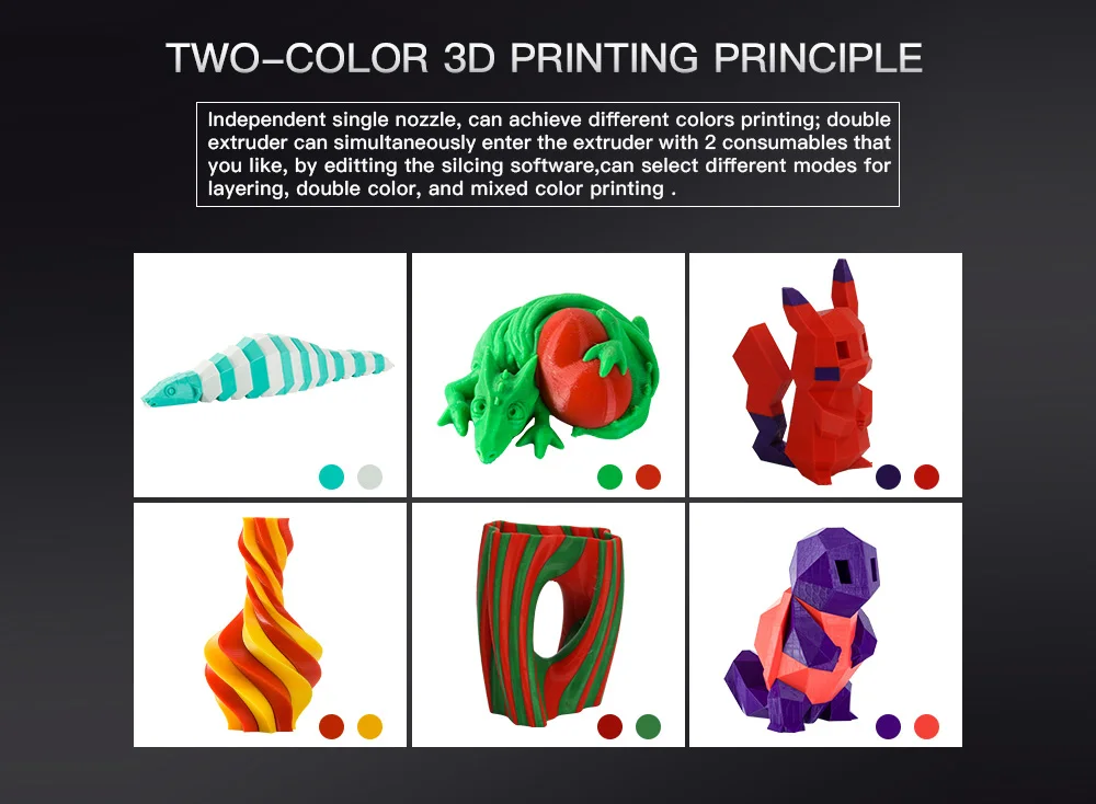 Горячая CREALITY CR-X 3D-принтер, многоцветная печать, Набор для творчества, сенсорный экран, двойной охлаждающий веер, 3D-принтер