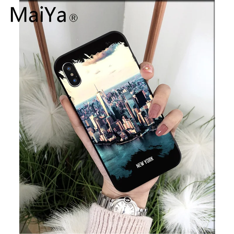 MaiYaCa City London, Нью-Йорк, Париж, Дубай, Москва, высокое качество, чехол для телефона, для iPhone 8, 7, 6, 6S Plus, 5, 5S, SE, XR, X, XS MAX, чехол