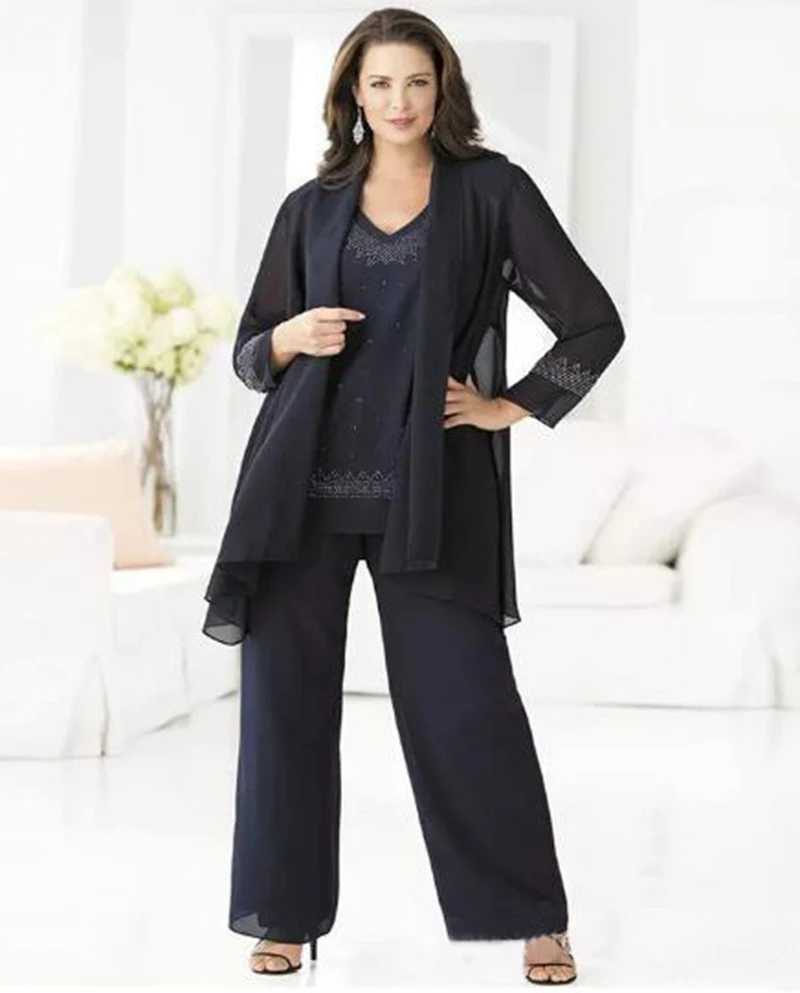 Женский костюм из 3 предметов с элегантной вышивкой многослойное шифоновое