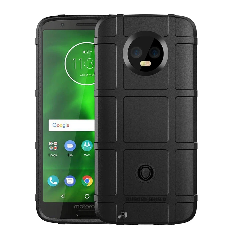 Shockproof Rubber Case For Motorola Moto G6 G7 Plus Z3 Z4 Play Force Army Green Phone Cover |