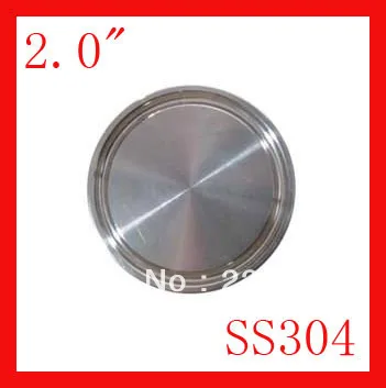 

Free shipping 2" SS304 Stainless Steel Ferrule end cap Tube fitting 2pcs/lot