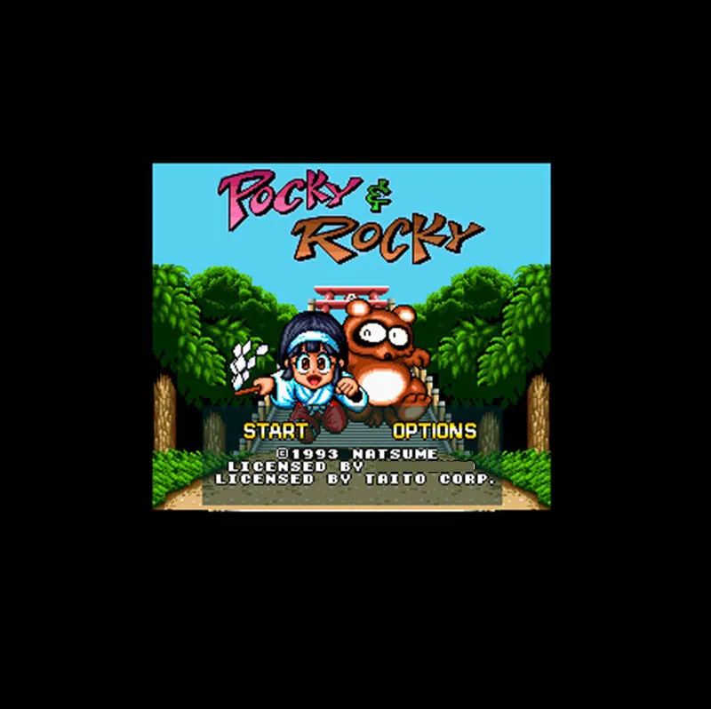 Pocky &amp Рокки 16 бит большой серый карточная игра для США NTSC игры | Электроника