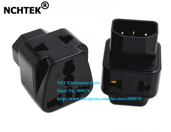 NCHTEK от 1 до 2 IEC 320 C14 папа к C13 Женский адаптер питания PDU/UPS Универсальный женский