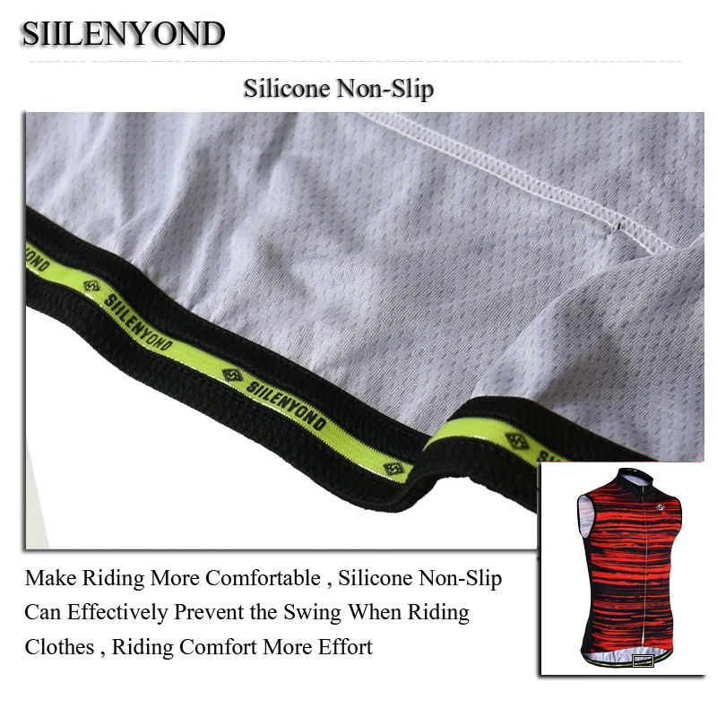

Siilenyond 2019 Summer Sleeveless Racing Bicycle Cycling Clothing Quick-Dry Cycling Clothing Mountain Bike Cycling Jersey