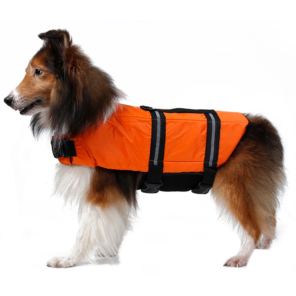 Pet Dog Life Jacket Swimming Coat Reflective Adjustable in Orange OS576-OS579 | Дом и сад