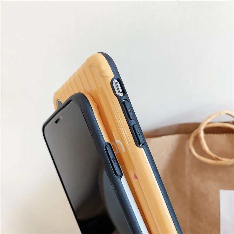 Милый мультфильм милый медведь чемодан телефон чехол для iPhone 6 6s 7 8 plus X XS MAX XR слон с крыльями силиконовый чехол Fundas
