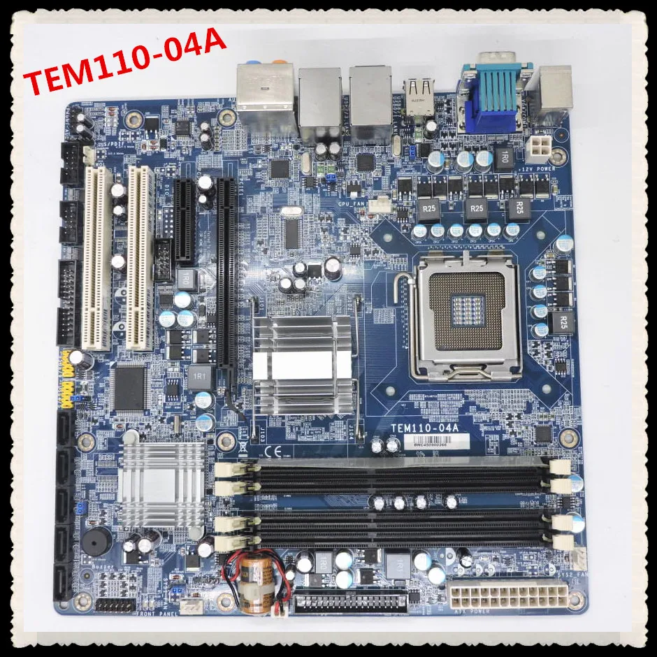 

TEM110-BAT(TIH) TEM110-04A industrial motherboard tested working
