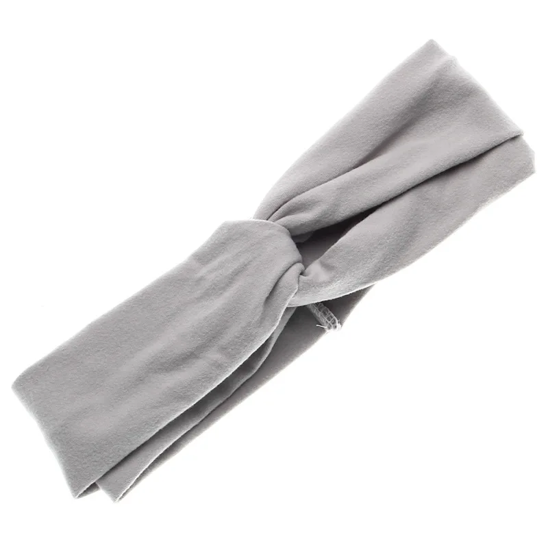 Модная повязка на голову Yundfly с узлом для новорожденных эластичная хлопковая