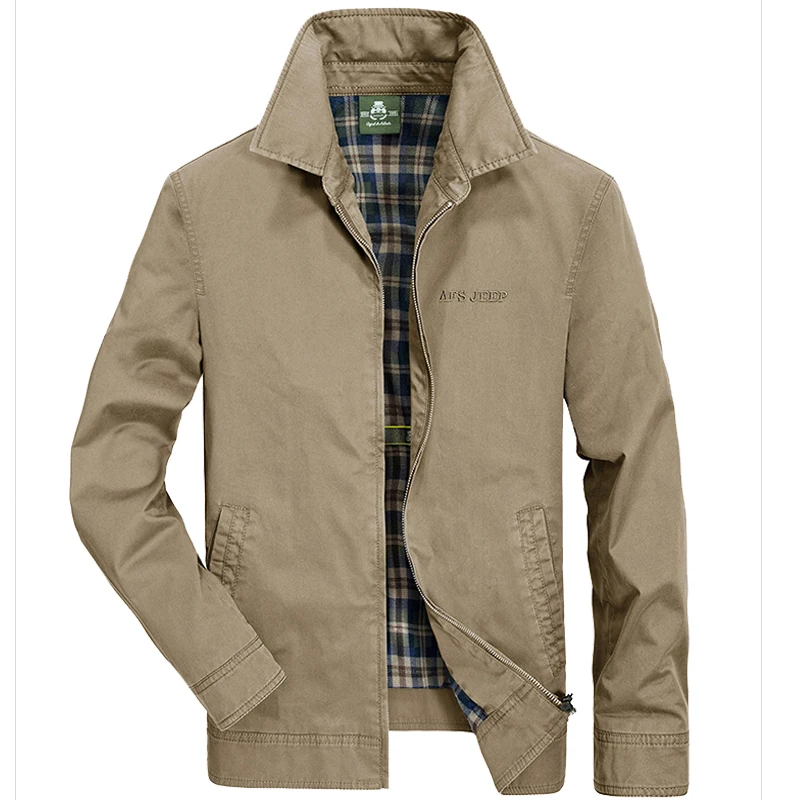 2017 AFS джип Для мужчин Цвет с лацканами одежда длинным рукавом Топ весной новый