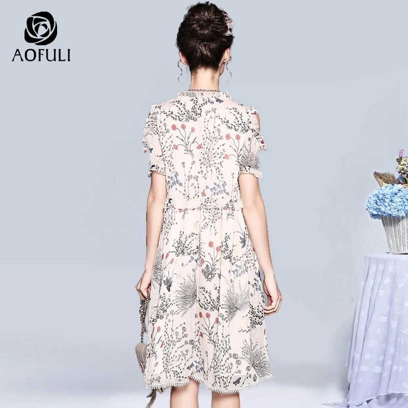 Размеры S Boho Цветочный принт летнее платье Для женщин оборка баска с открытыми