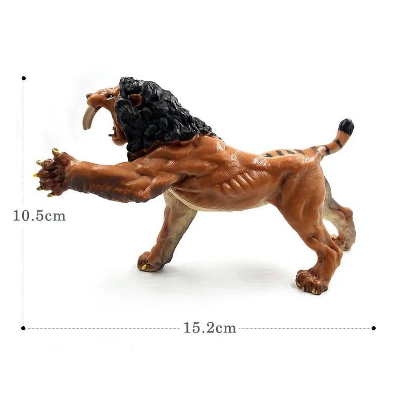 Имитация леса черный Мишка Saber toothed lion модель диких животных цельная экшн-фигурка
