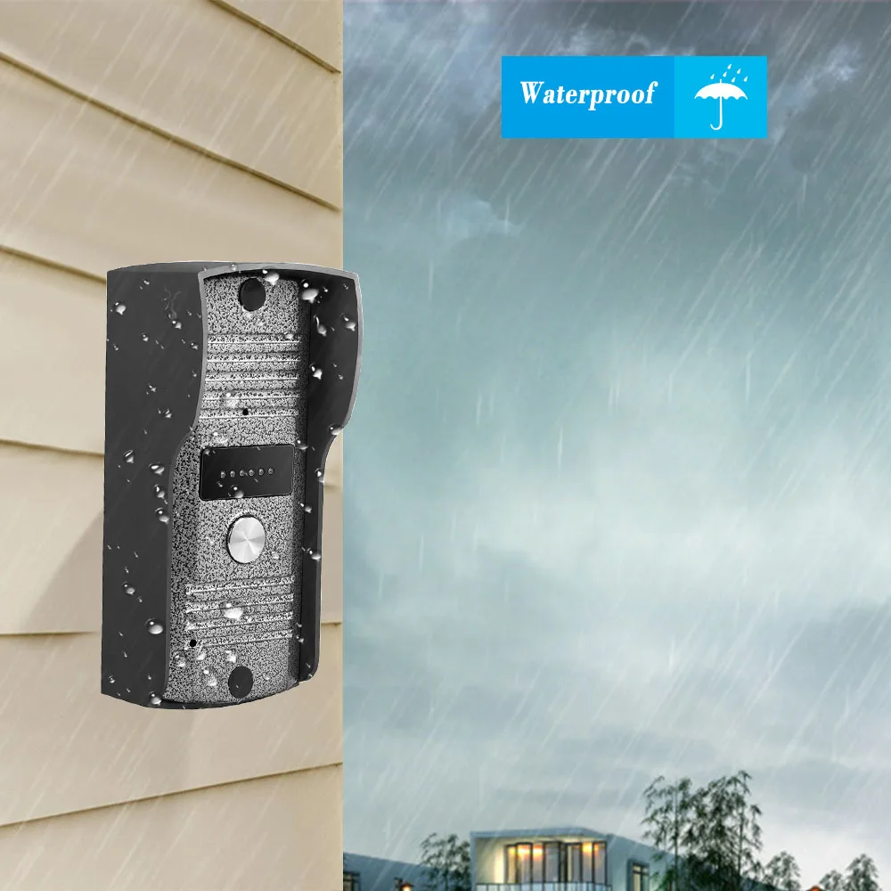 9 дюймовый цветной видеодомофон с жк экраном система внутренней связи камера