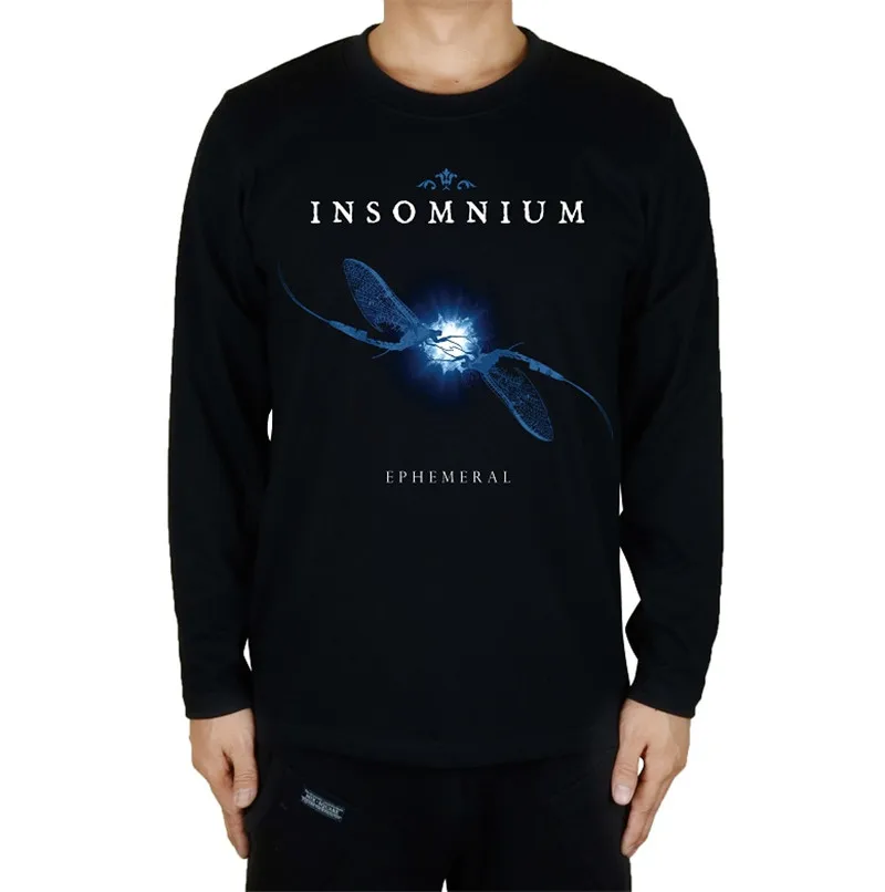10 видов конструкций Харадзюку уличная одежда INSOMNIUM рок полный футболка с длинным