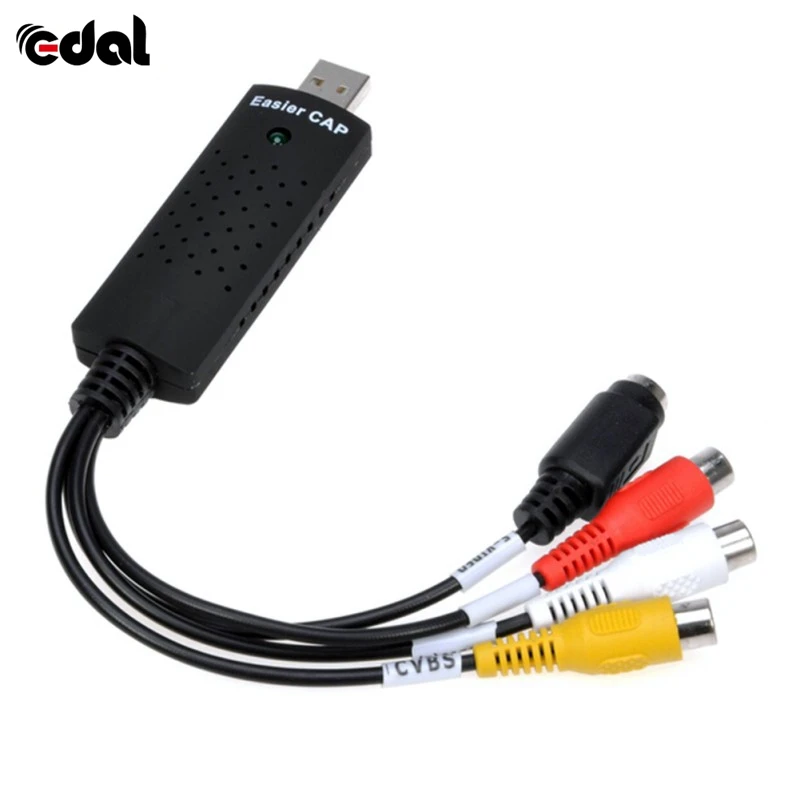 Универсальный USB 2 0 Easycap Аудио Видео DVD VHS записывающая карта конвертер ПК