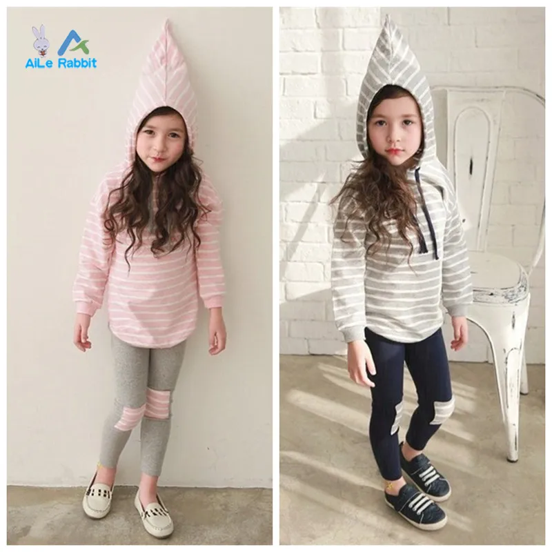 2 шт./компл. Спортивная кофта с капюшоном и леггинсы для девочек|girl clothes set|girls