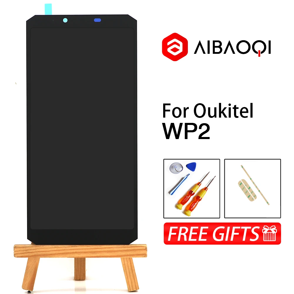 AiBaoQi Новый сенсорный экран + ЖК дисплей в сборе замена для телефона Oukitel WP2/WP5/WP7/WP8