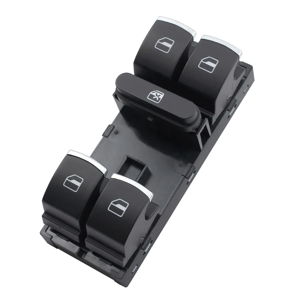 Autooutlet хром боковое зеркало Фары Окно переключатель кнопка 6 шт. 5ND959857 для VW Passat B6 CC Golf MK6 Jetta