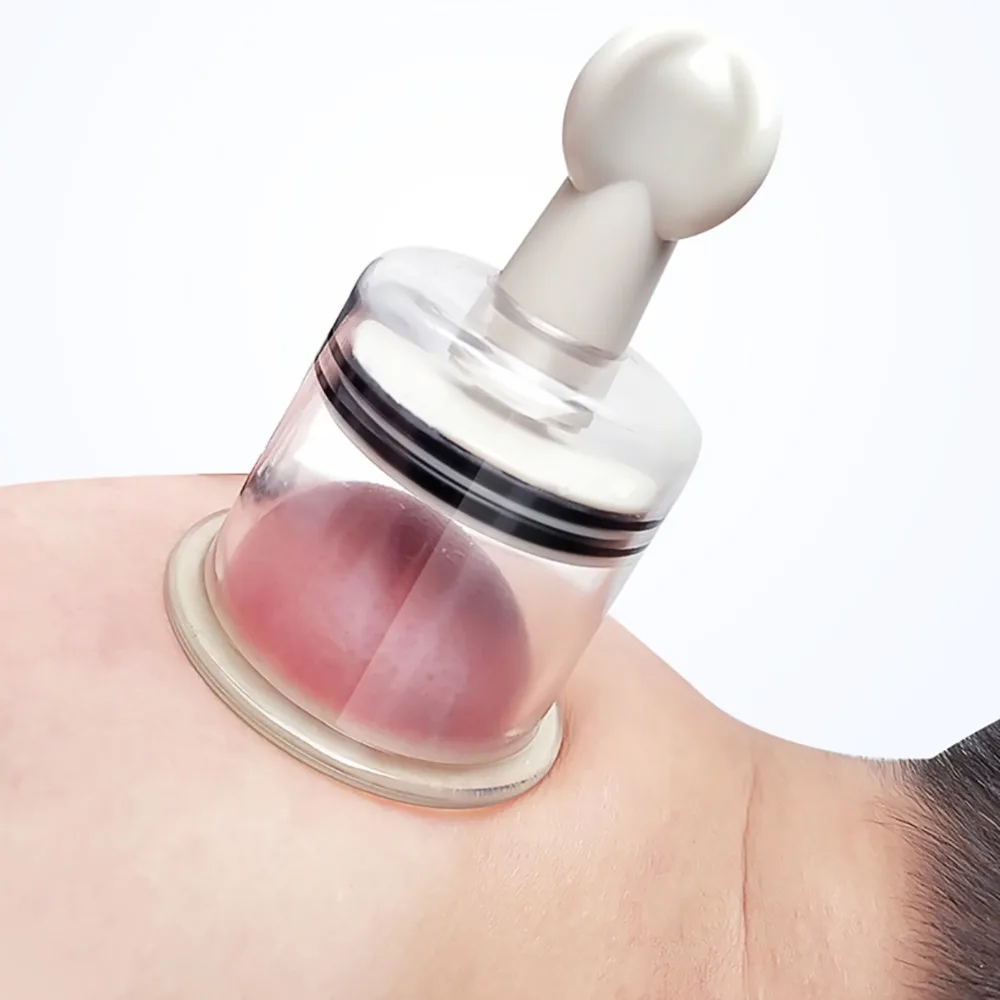 Банки для массажа тела с вращающейся ручкой 4 размера|Лечение помощью
