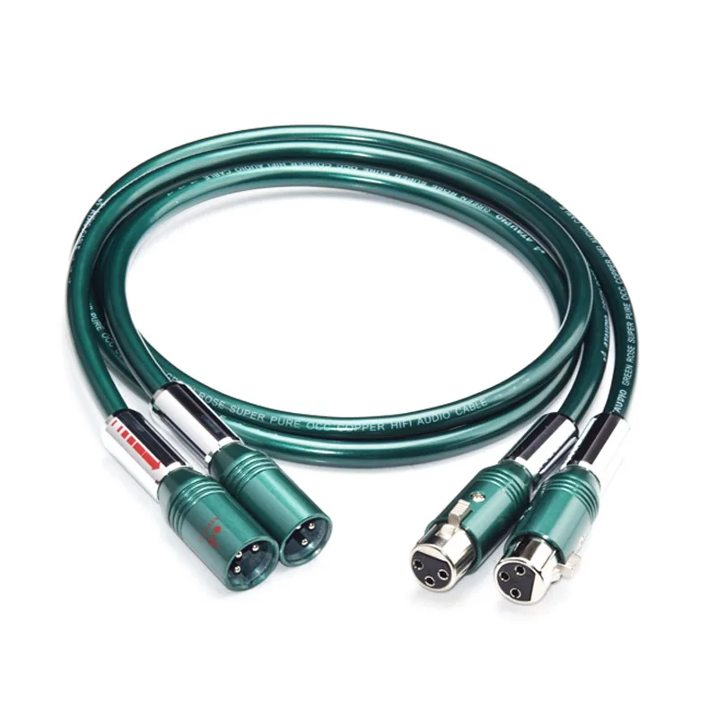 ATAUDIO Hifi XLR кабель высокой чистоты OCC 2XLR штекер-гнездо для соединения с микрофоном