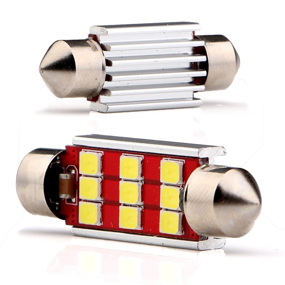YM E-Bright 2 шт. Festoon светодиодный CANBUS 2835 9 SMD автомобильный 36 мм 39 41 C5W лампы без ошибок