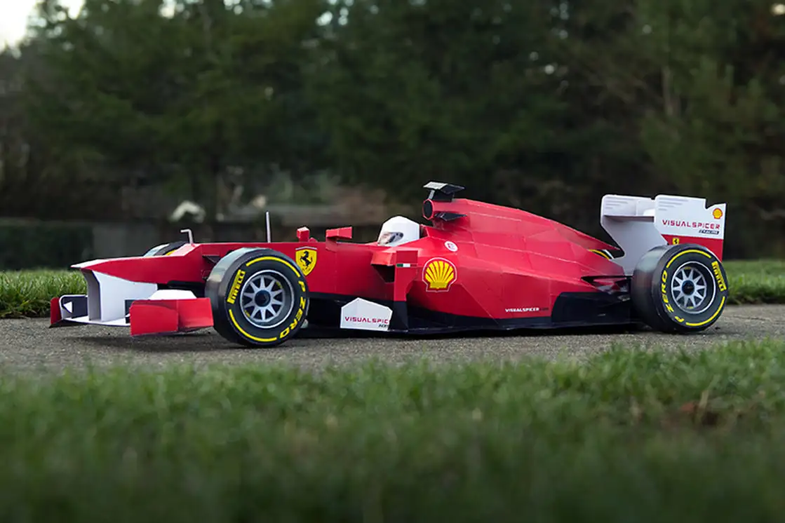 Транспорт 91 см длинный F1 гоночный автомобиль 3D бумажная модель бумага для ручных