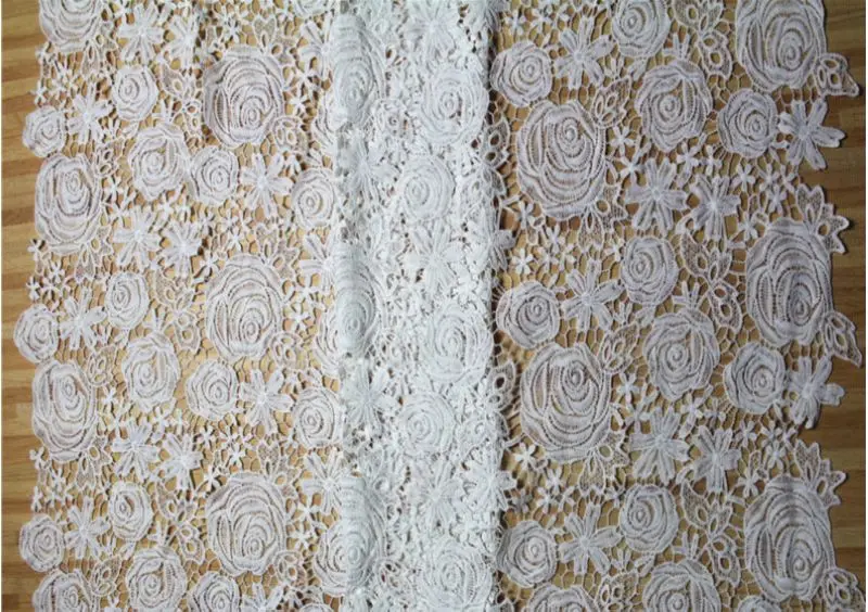 

DUWES 5y/lot Water soluble Lace fabric trimming high quality Garment accessories DIY handcrafts fashion home decoration L0139