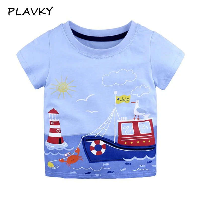 Новое поступление 2020 модная мультяшная детская футболка для мальчиков детские