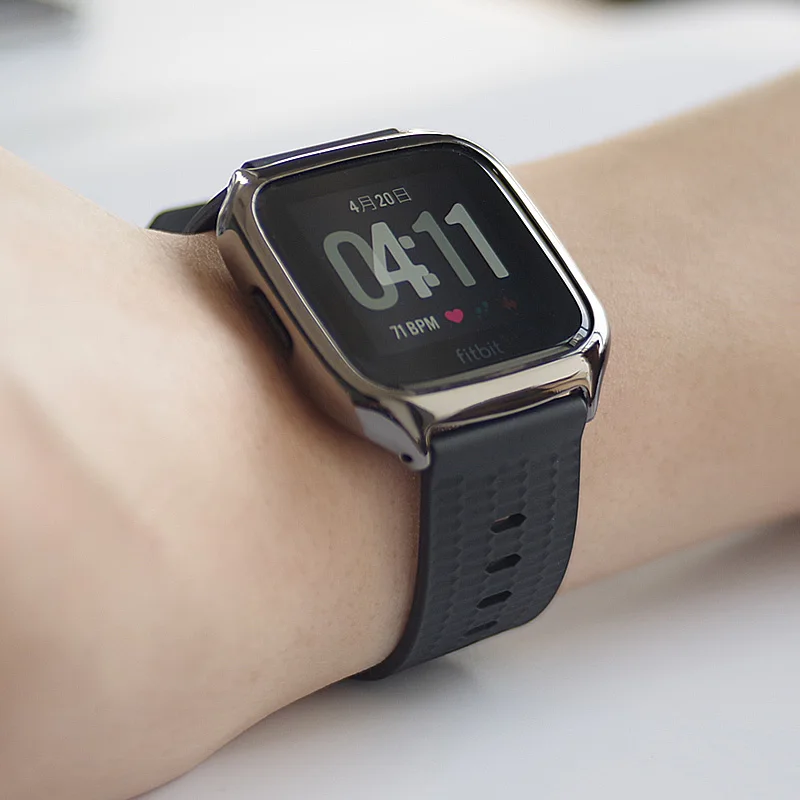 Mijobs ТПУ силиконовый ремешок для Fitbit Versa ремешок аксессуары для умных часов для Fitbit Versa, ремешок для спортивного браслета Correa