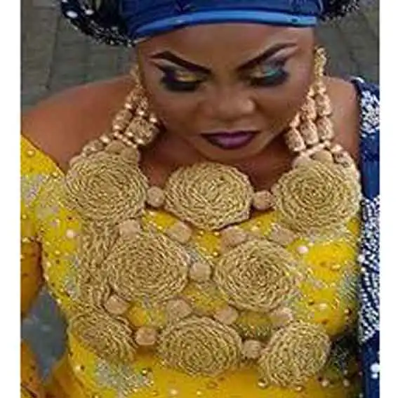 Новинка 2019 Наборы украшений из бисера в африканском стиле цвета шампанского для