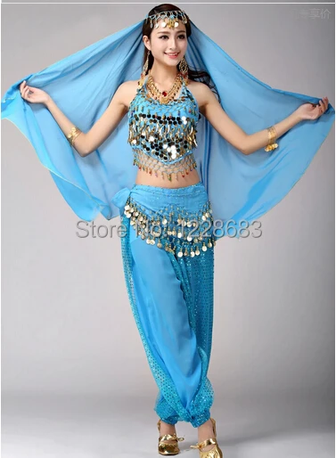 Костюмы для танцев Болливуда костюмы индийских Танцев Живота из 2 предметов