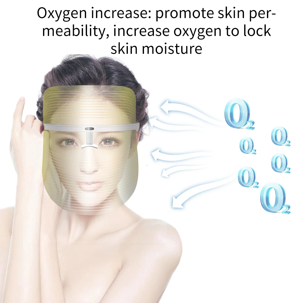 LED Light Photon Face Mask Skin Rejuvenation Wrinkle Removal Facial Spa Anti Spot Whitening Salon | Красота и здоровье