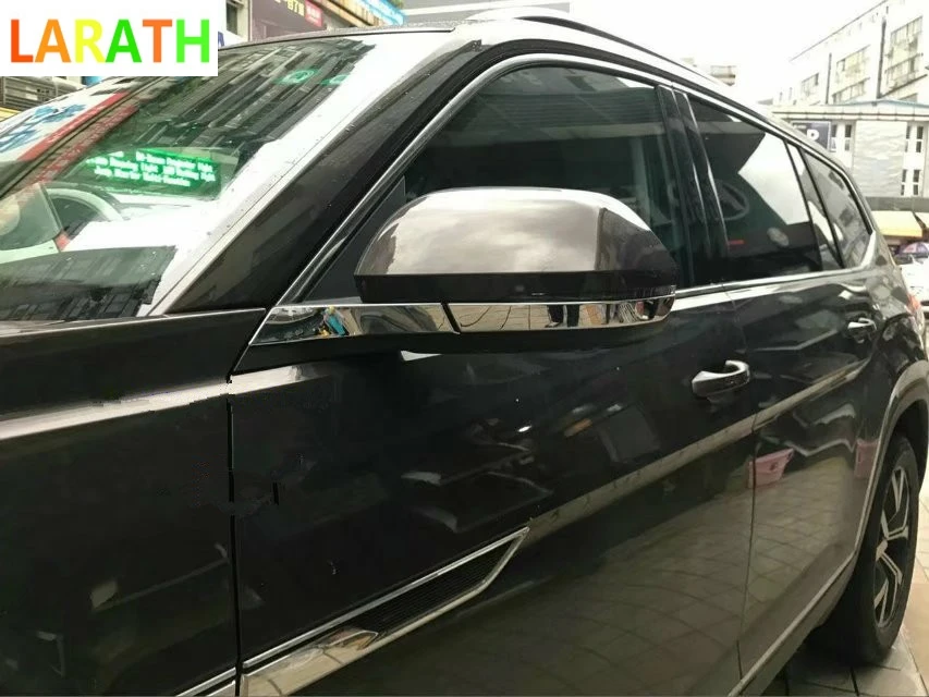 Для Volkswagen VW Atlas Teramont 2017 2018 ABS Хромированная Боковая дверь заднего вида отделка