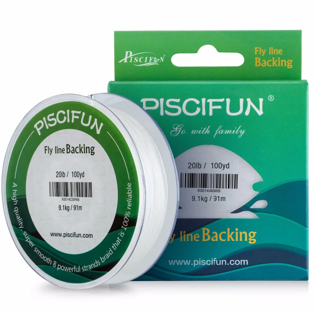 Piscifun, новинка, 91 м/100 ярдов, 9,1 кг/20 фунтов, леска для ловли нахлыстом