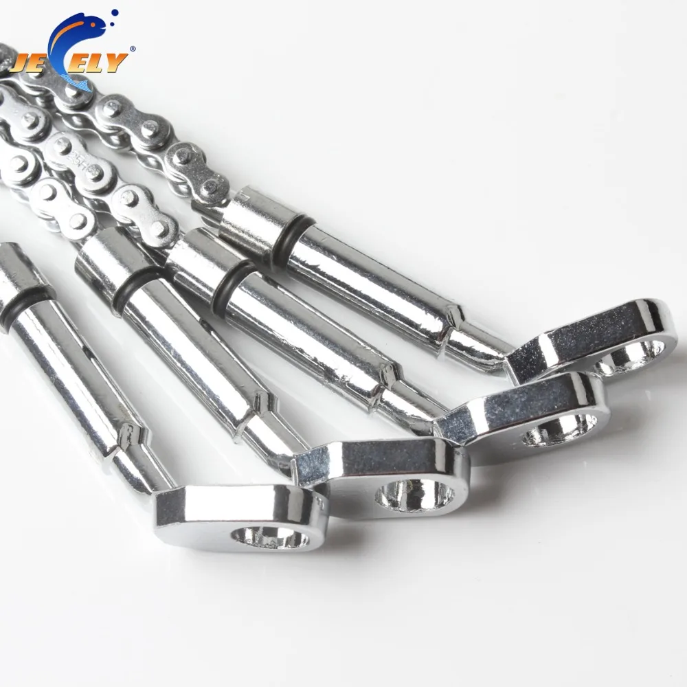 4PCS/Bag Fishing Swinger Steel Chain Stainless Steel Aluminum Set Swinger Carp Fishing Indicator 4 Colors for bite alarm