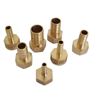 Латунный фитинг для шланга, 681012141619 мм, Хвостовик с зазубринами 18 дюйма, 14 дюйма, 38 дюйма, 12 дюйма, 34 дюйма, дюйма, BSP, переходник с внутренней резьбой, 1 шт.