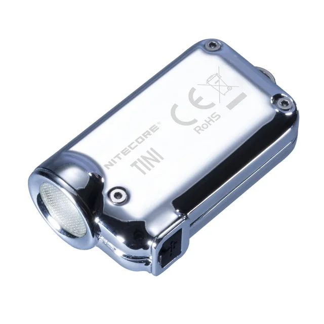 1 шт. Лучшая цена Nitecore TINI SS USB Перезаряжаемый светодиодный светильник из нержавеющей стали CREE XP-G2 S3 светодиодный 380 лм USB перезаряжаемый литий-ионный аккумулятор - Испускаемый цвет: silver