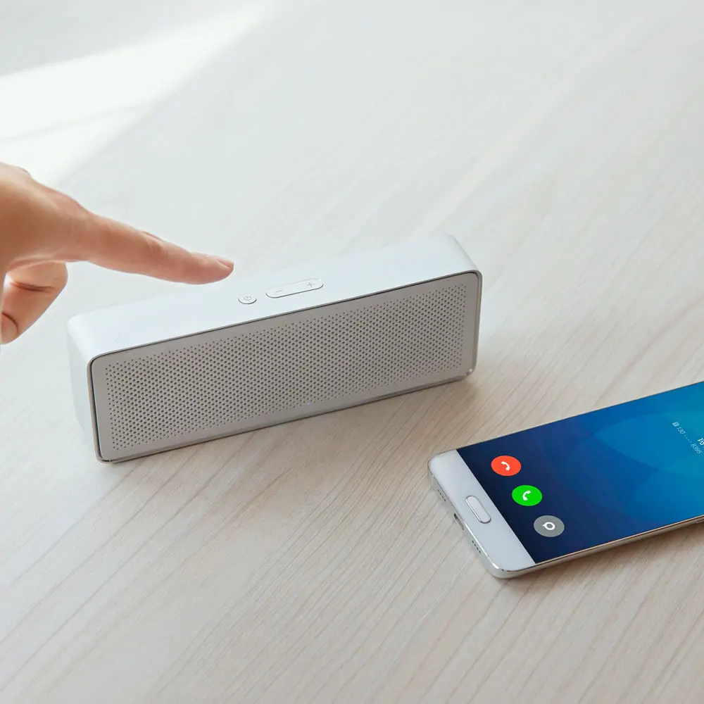 Original Xiaomi HD Stereo Speaker Square Box 2 Bluetooth V4.2 1200mAh Aux Line-in Hands-free Portable Wireless with Mic | Электроника