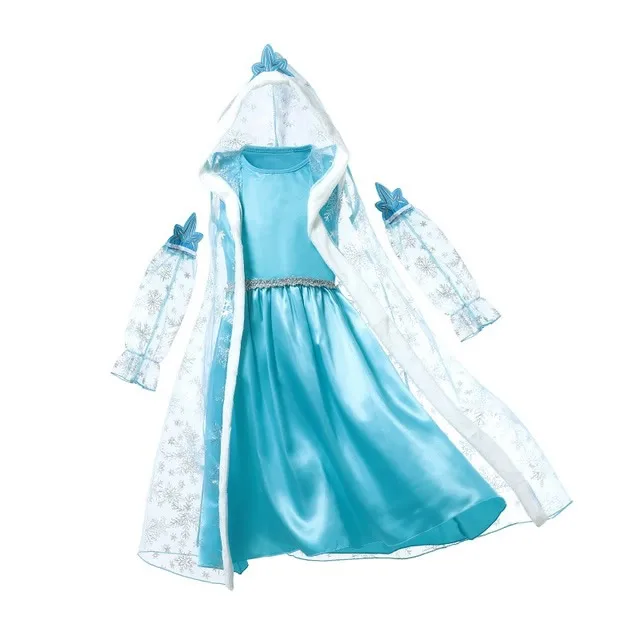 Elsa Dress 710 Эльза платье для девочек принцесса Анна коронация зеленый костюм День рождения сюрприз Необычные игры Эльза и Анна вдохновили платье - Цвет: Elsa Dress 710