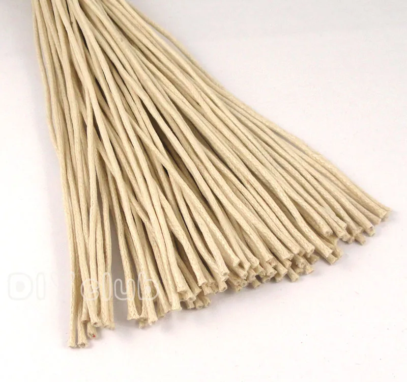 

80m/Lot--Cream Cotton Waxed Cord, Waxed Cord String, Wax Hemp Rope for bracelets, wrap bracelet cord 1.5mm
