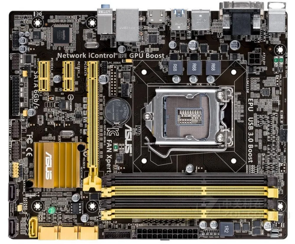 Настольная Материнская плата ASUS B85M-G материнская плата DDR3 LGA 1150 компьютер б/у ПК материнская плата