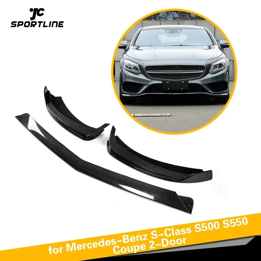 Carbon Fiber Front Bumper Lip Splitters Spoiler for Mercedes-Benz S-Class S500 S550 S400 Coupe 2-Door 2014 - 2017
Carbon Fiber Front Bumper Lip Splitters Spoiler for Mercedes-Benz S-Class S500 S550 S400 Coupe 2-Door 2014 - 2017
