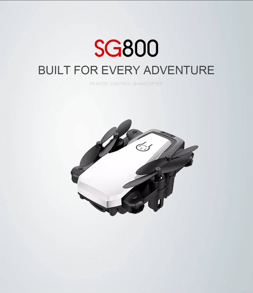 Дрон с дистанционным управлением EBOYU SG800, 720 P/480 P, HD камера, Wi-Fi, FPV, Gesture, фото, видео, удержание высоты, складной, Селфи, Радиоуправляемый квадрокоптер, Дрон RTF