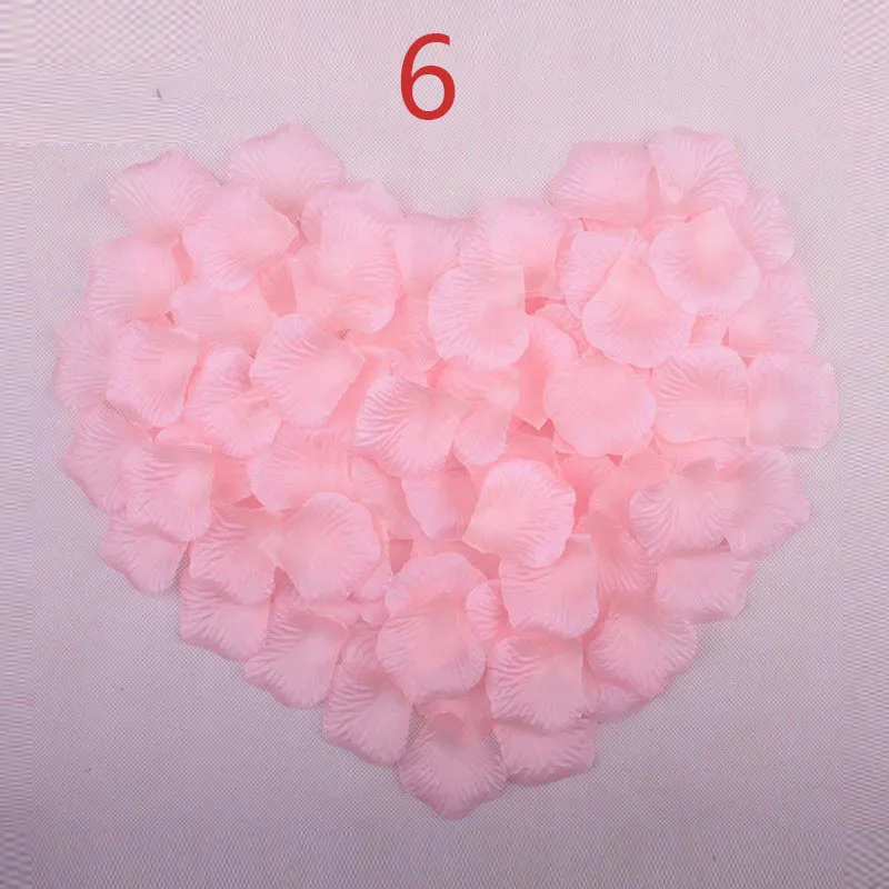 light pink BacklakeGirls лепестки роз 5000 из искусственного шелка Свадебные вечерние украшения проход бегунов девушка бросая стол свадебный цветок лепесток - Цвет: light pink