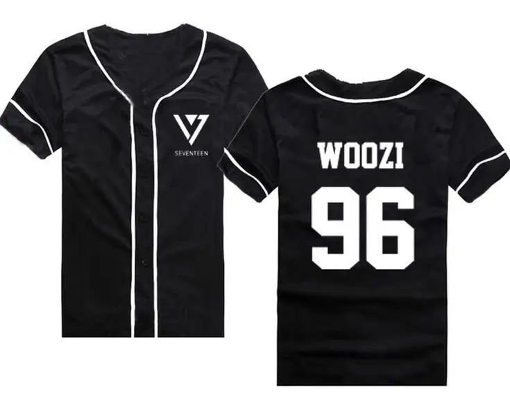 Новое поступление лета 2017 Черная бейсбольная Футболка с коротким рукавом и