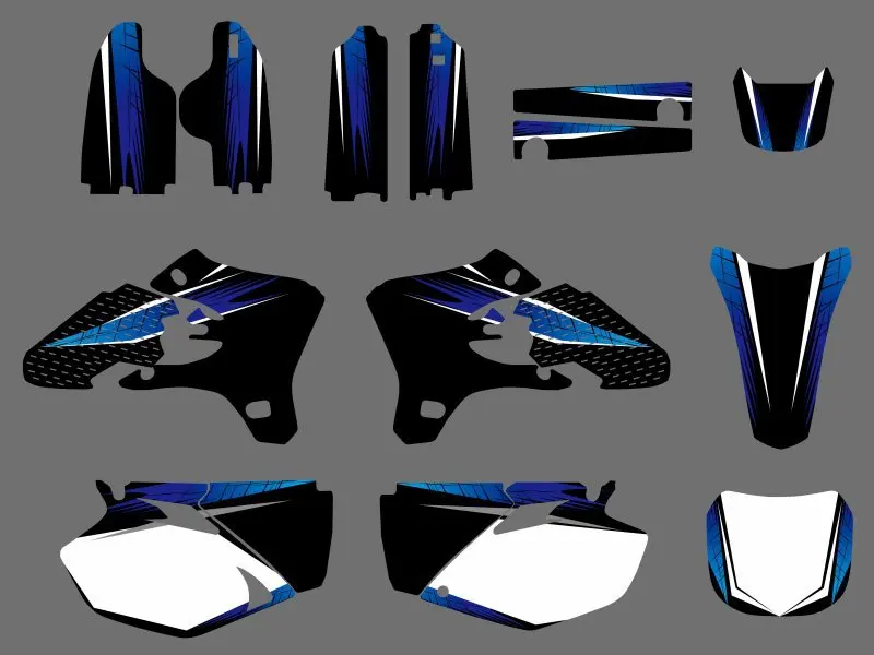 Новая команда мотоциклов графический фон наклейка и набор наклеек для Yamaha YZ250F