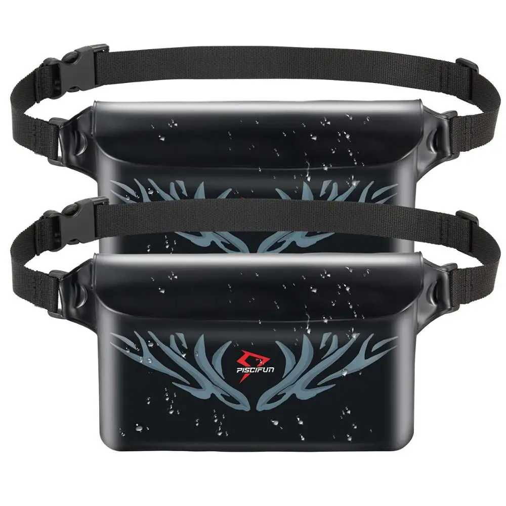 2 Forest Black Piscifun 2 Упаковка Водонепроницаемая поясная сумка чехол для телефона для водных видов спорта рыбалка плавание Каякинг рафтинг катание на лодках Дайвинг Туризм - Цвет: 2 Forest Black