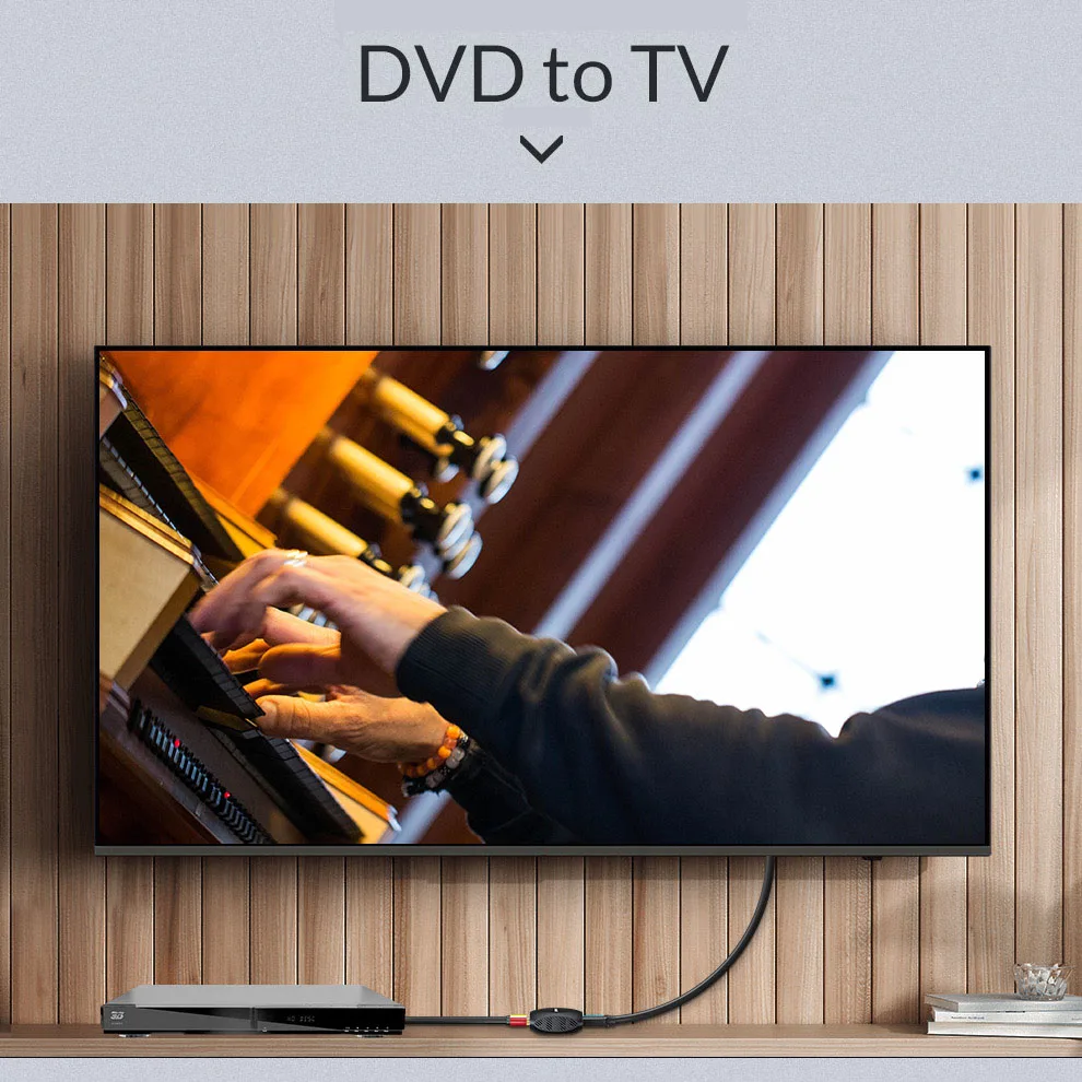 Unnlink RCA/AV к HDMI-совместимый адаптер преобразователь композитный CVBS с аудио 1080P NTSC/PAL