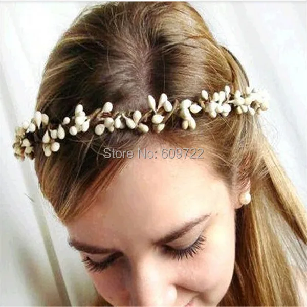 100 шт Пена Искусственные Бусины Груша Пип ягоды волос цветок Венок браслет