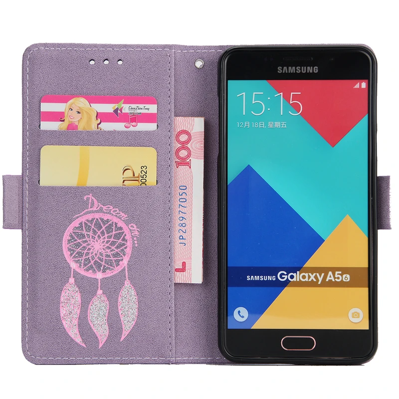 Роскошный чехол для Samsung Galaxy A5 2016 флип искусственная кожа + Защитная силиконовая