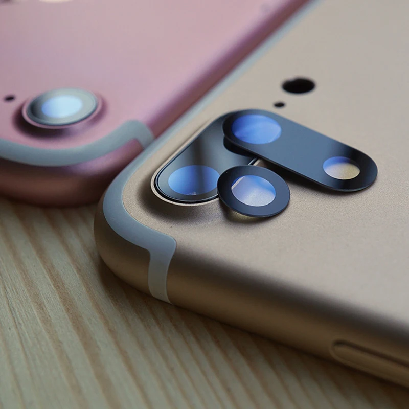 Задний тыловой объектив камеры стеклянная крышка для iPhone 7 8 Plus с клейкой лентой Замена